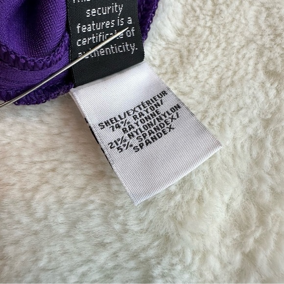 Diane Von Furstenberg DVF Jaelyn Purple Fit & Flare Sleeveless Mini Dress XS (2) - Picture 11 of 12